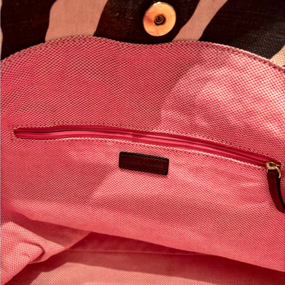 Dooney and Bourke Zebra Print Tote Bag - Picture 6 of 9